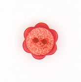 Glitterende Roze Bloem Knoop 11x11mm Knopen KNP00108